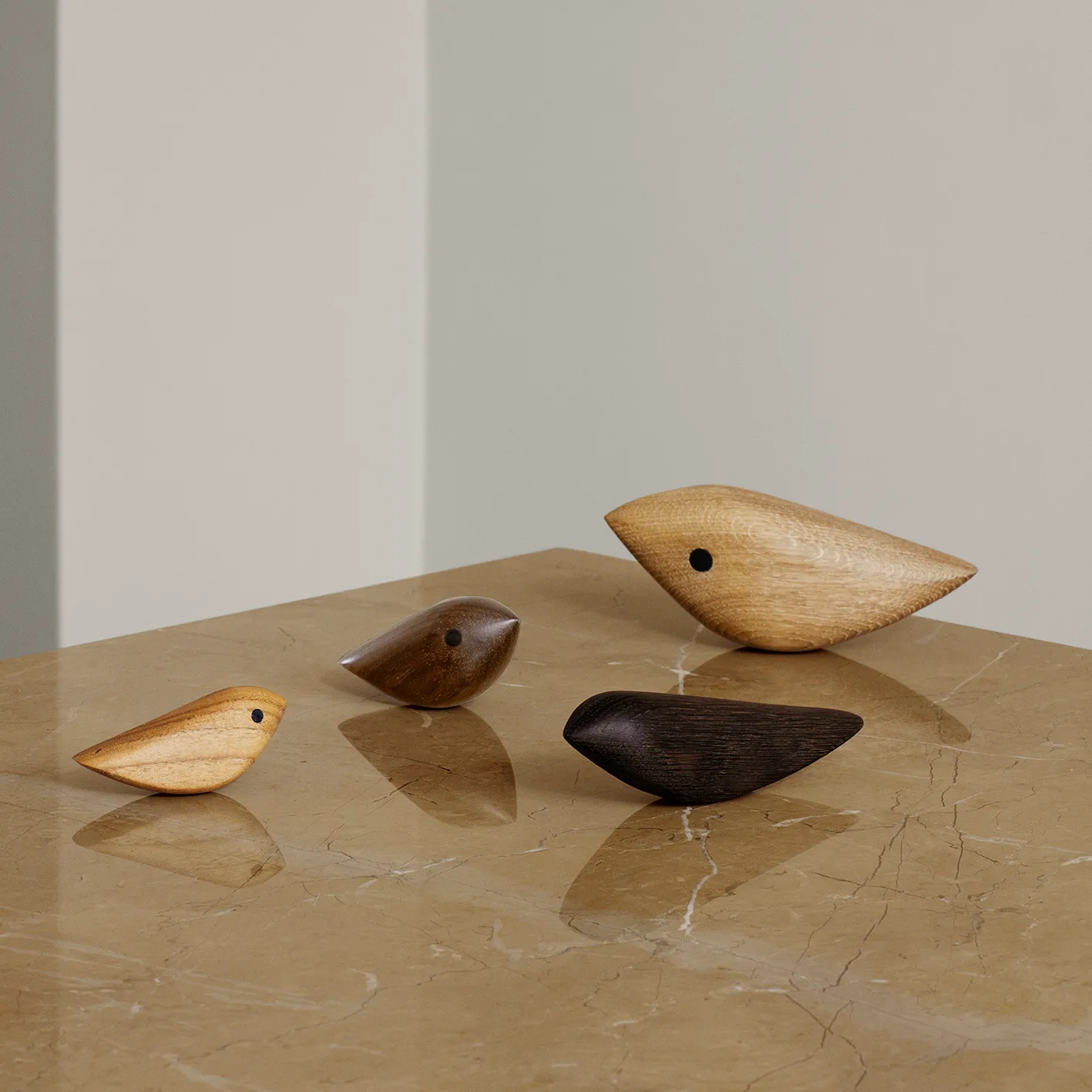 Twirling Bird dekorasjon XL, Eik Warm Nordic