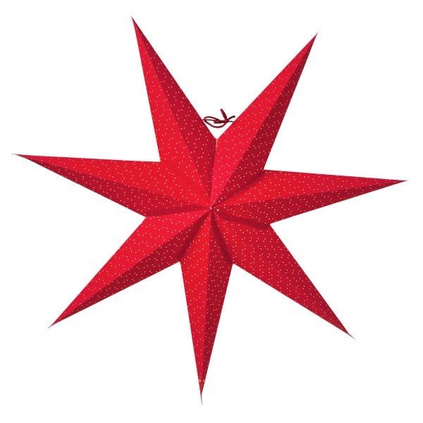 Aino julestjerne slim rød - 60 cm - Watt & Veke