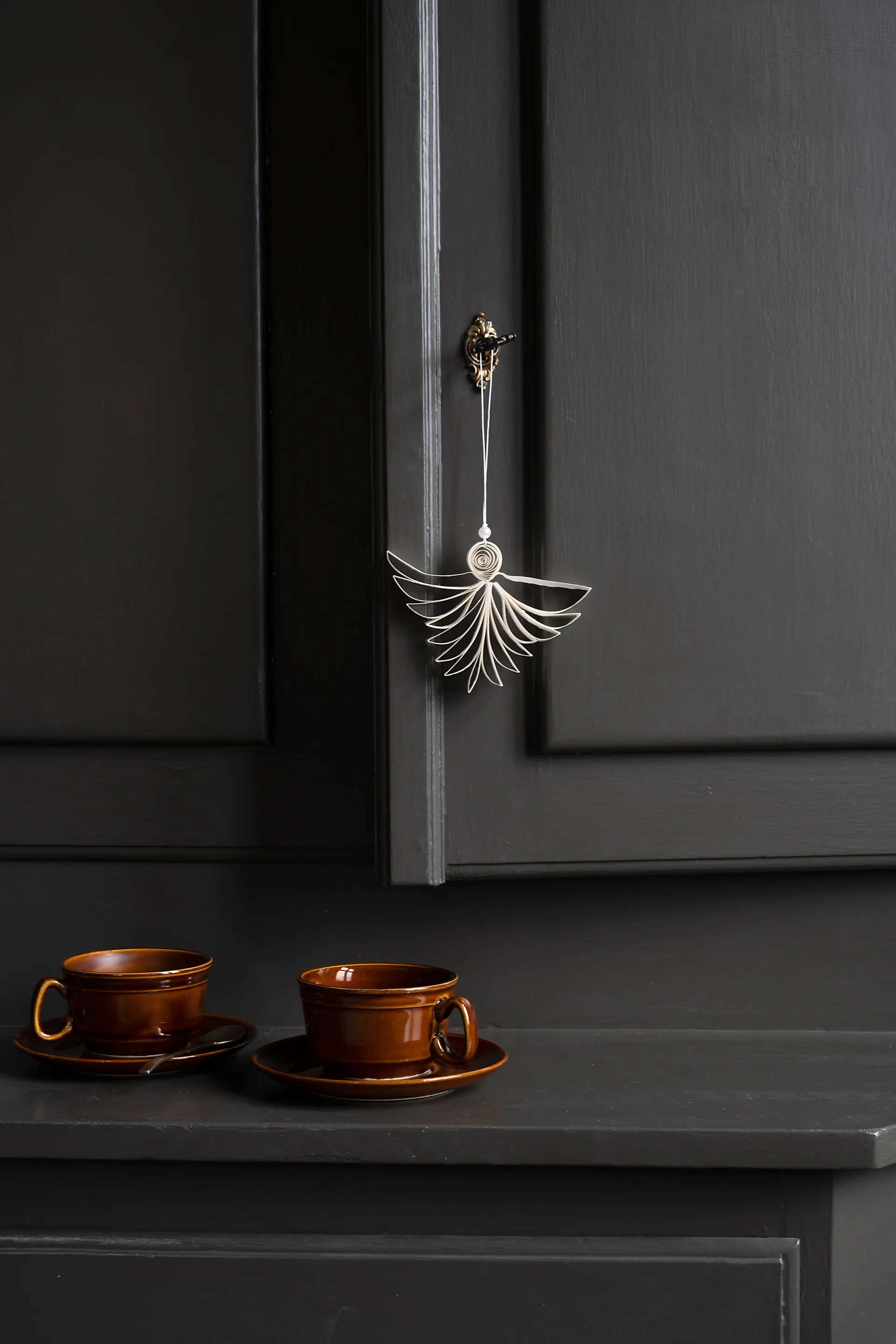 Angel juletrepynt Ø 10 cm, Natural Watt & Veke