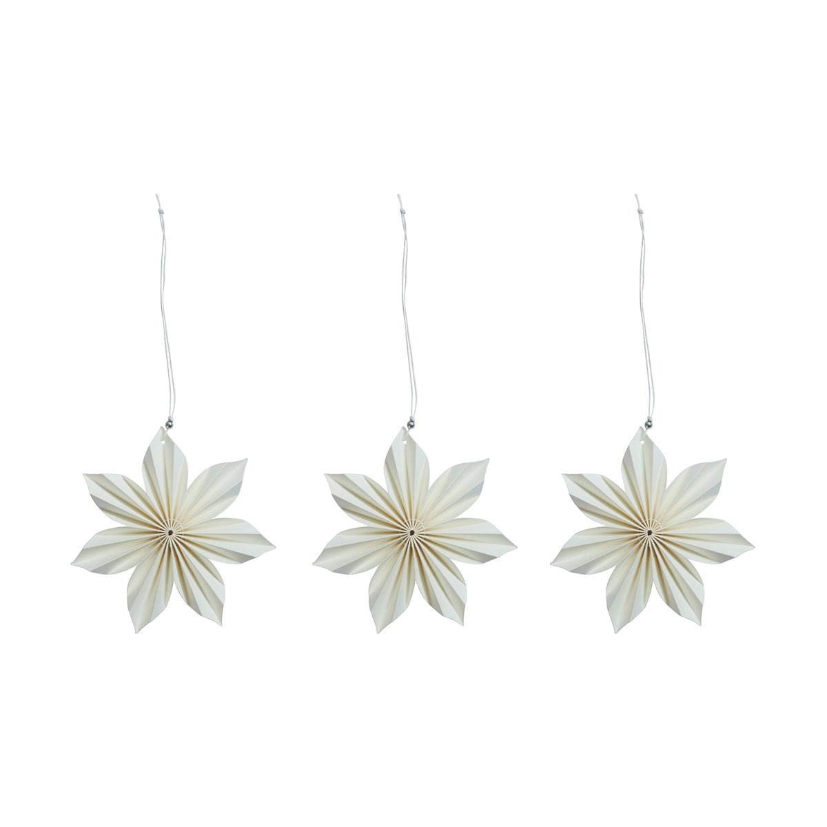 Watt & Veke Aurora juledekorasjon 3-pakning White-brown