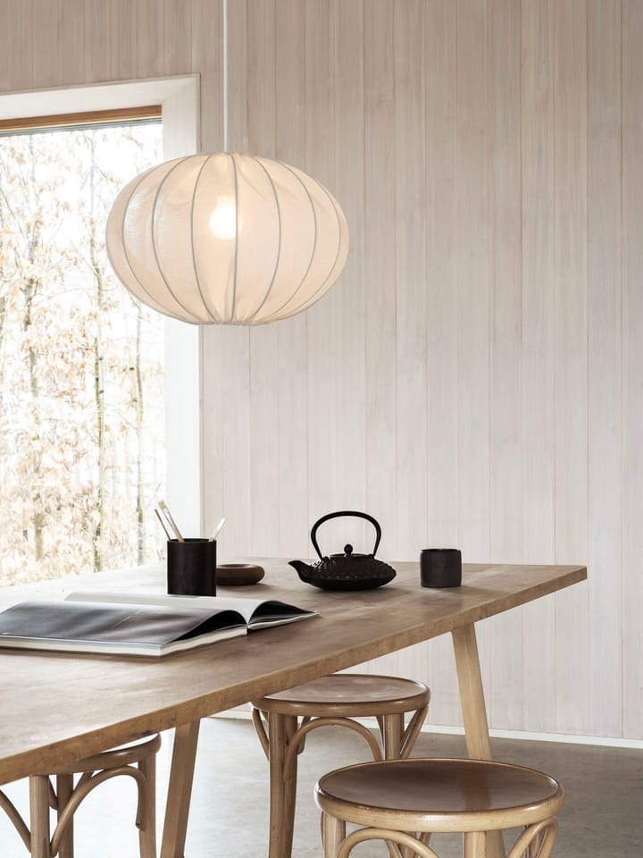 Boll 40 linen lampeskjerm, White Watt & Veke