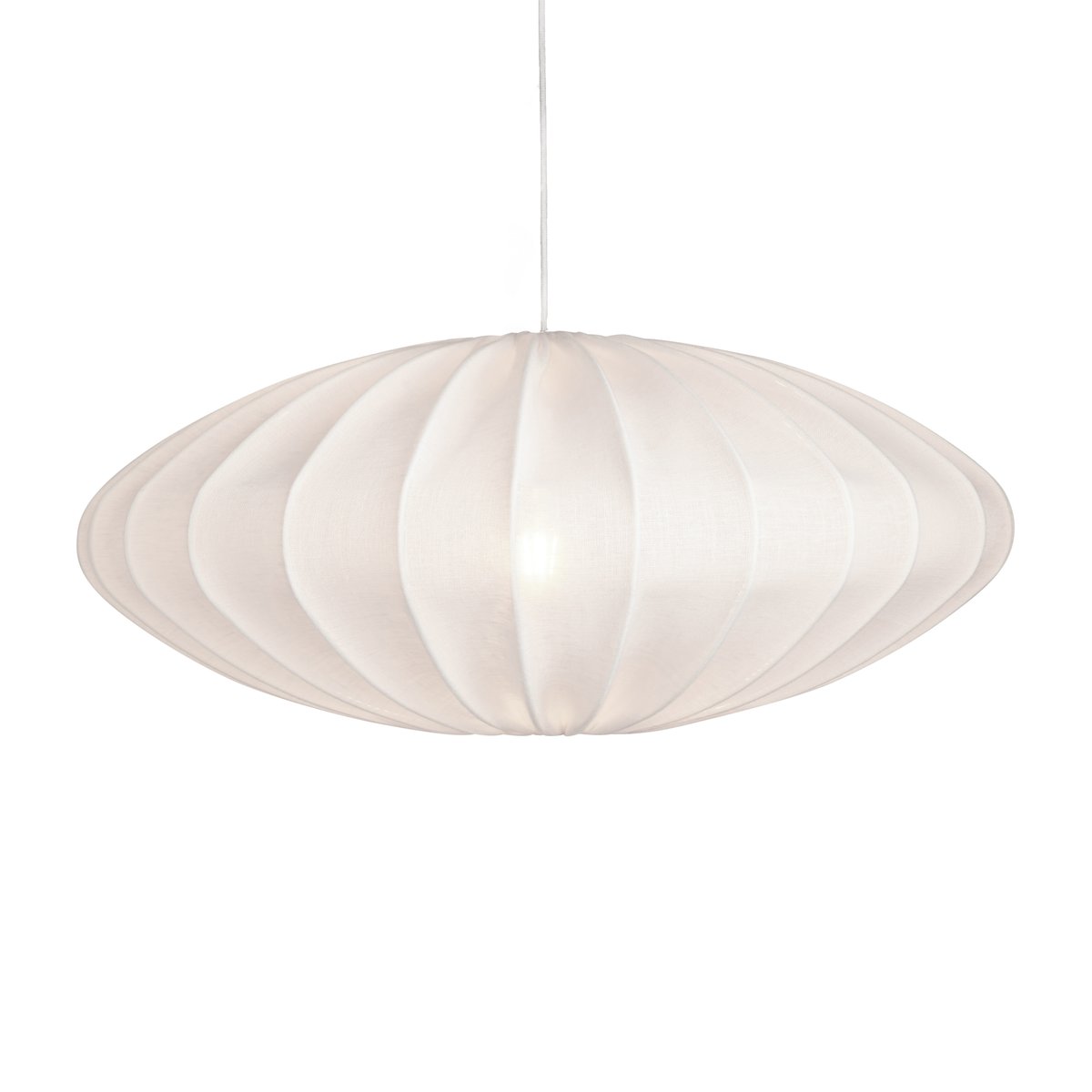 Bilde av Watt & Veke Ellipse lampeskjerm 65 cm lin Hvit