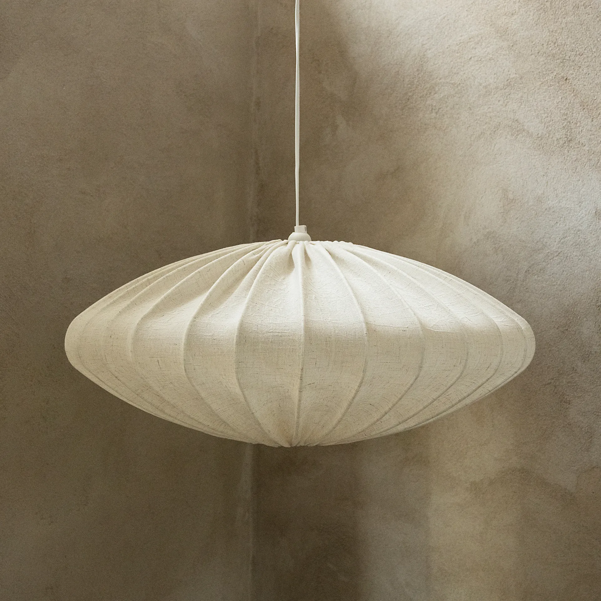 Ellipse lampeskjerm 65 cm lin, Natural Watt & Veke