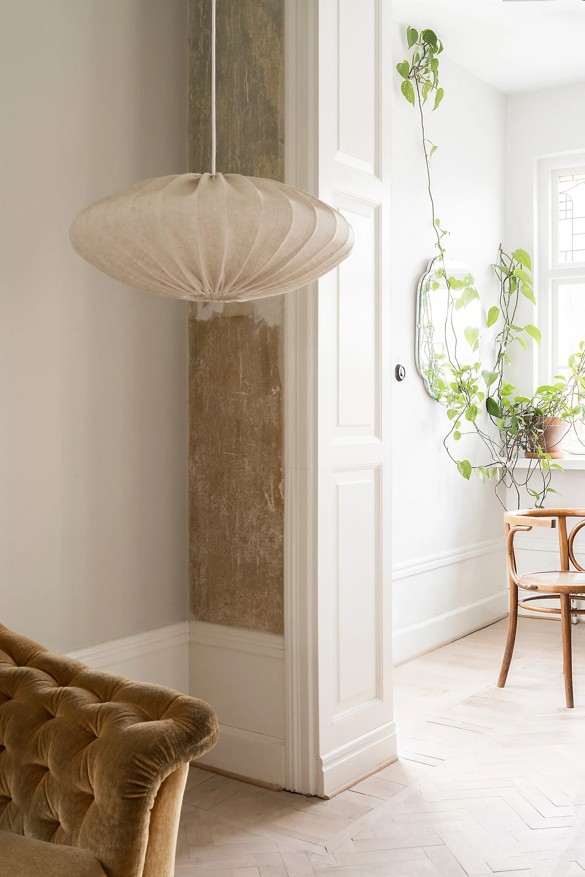 Ellipse lampeskjerm 65 cm lin, Natural Watt & Veke