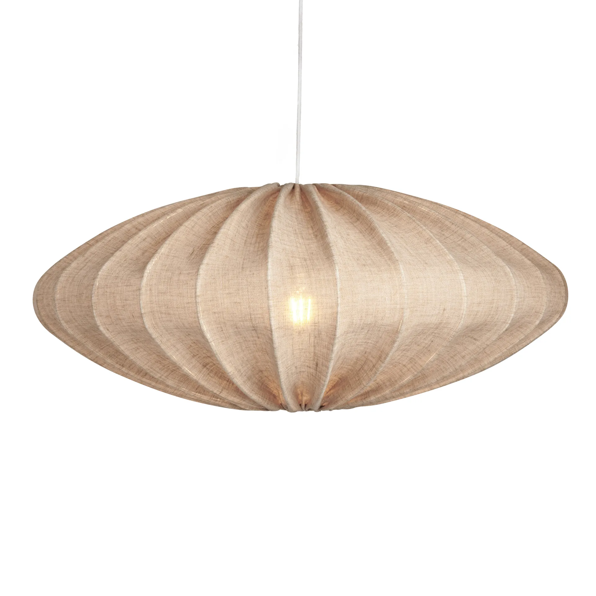 Ellipse lampeskjerm 65 cm lin, Sand Watt & Veke