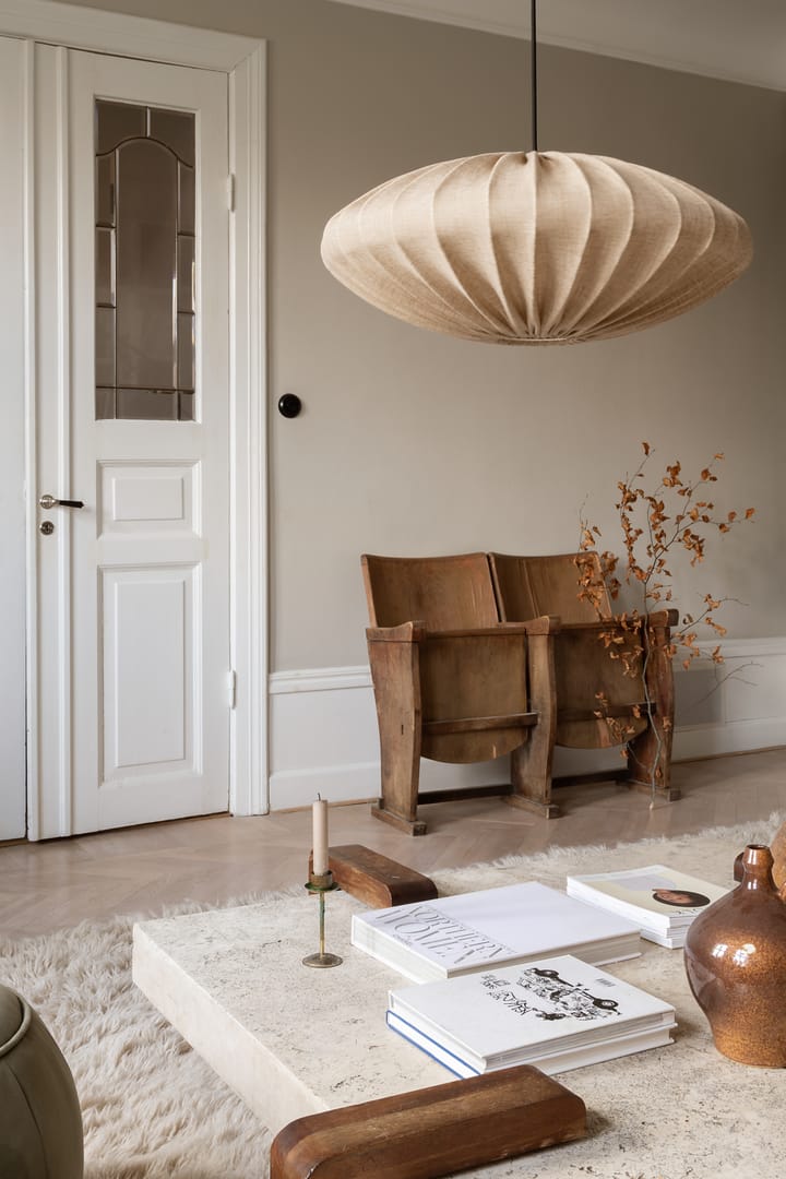 Ellipse lampeskjerm 65 cm lin, Sand Watt & Veke