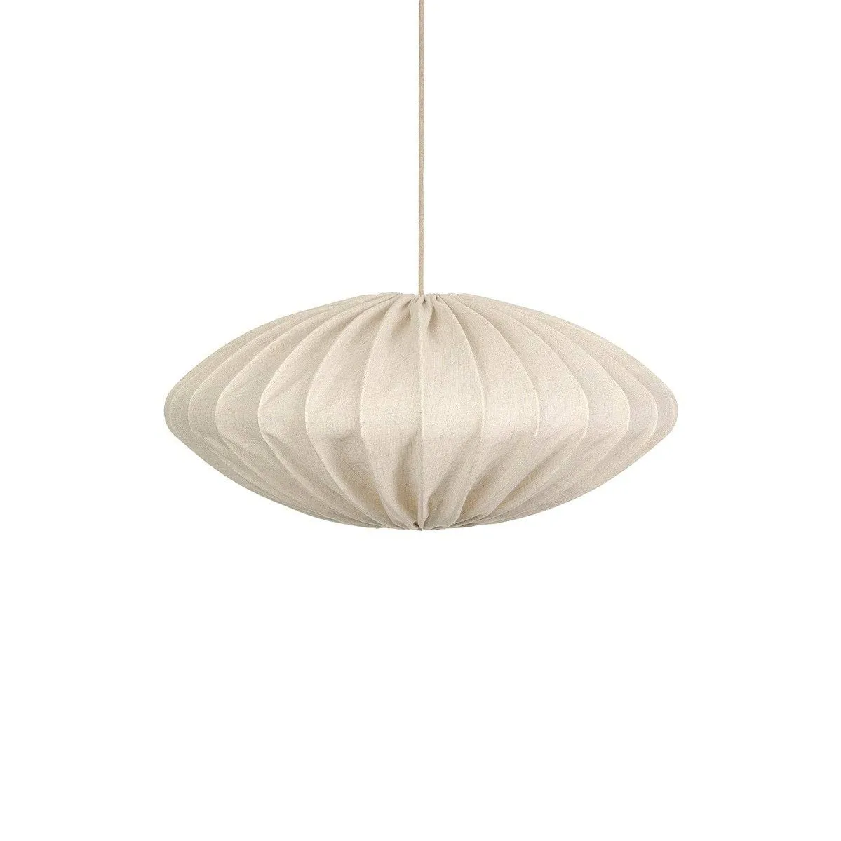 Ellipse lampeskjerm lin i 80 cm, Natur Watt & Veke