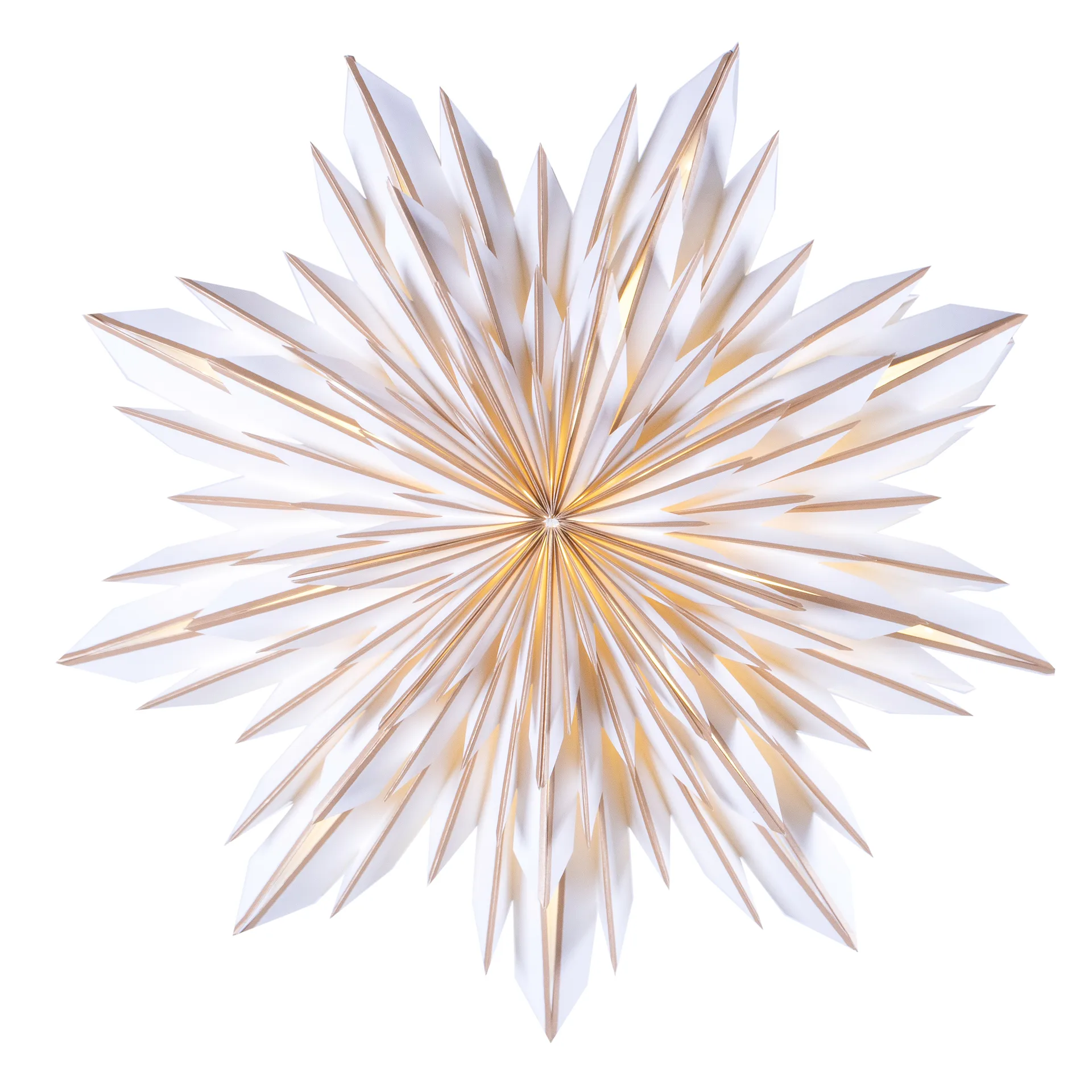 Elsa adventsstjerne 60 cm, Guld-hvit Watt & Veke