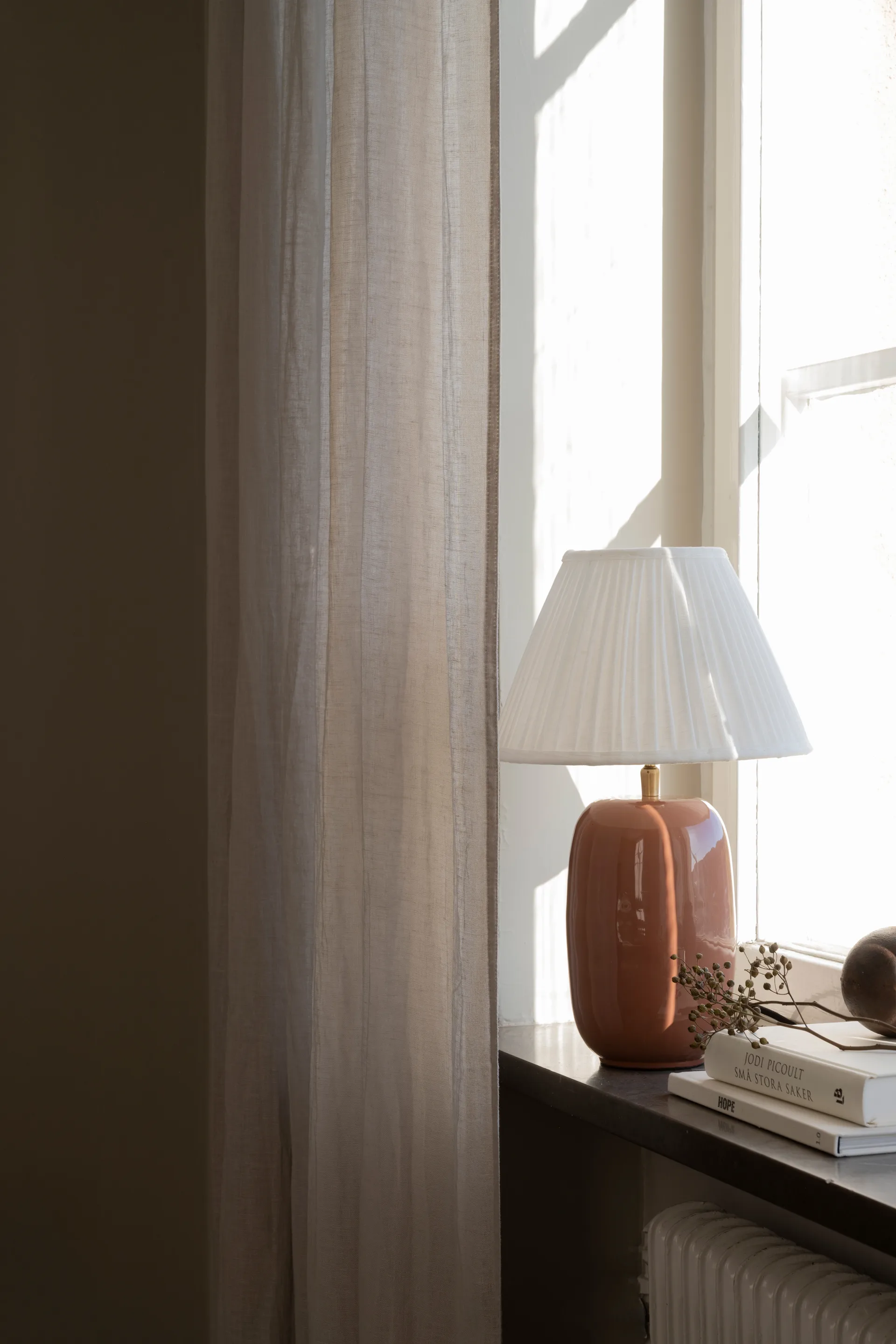 Emily lampefot Ø12x28,5 cm, Dusty pink Watt & Veke