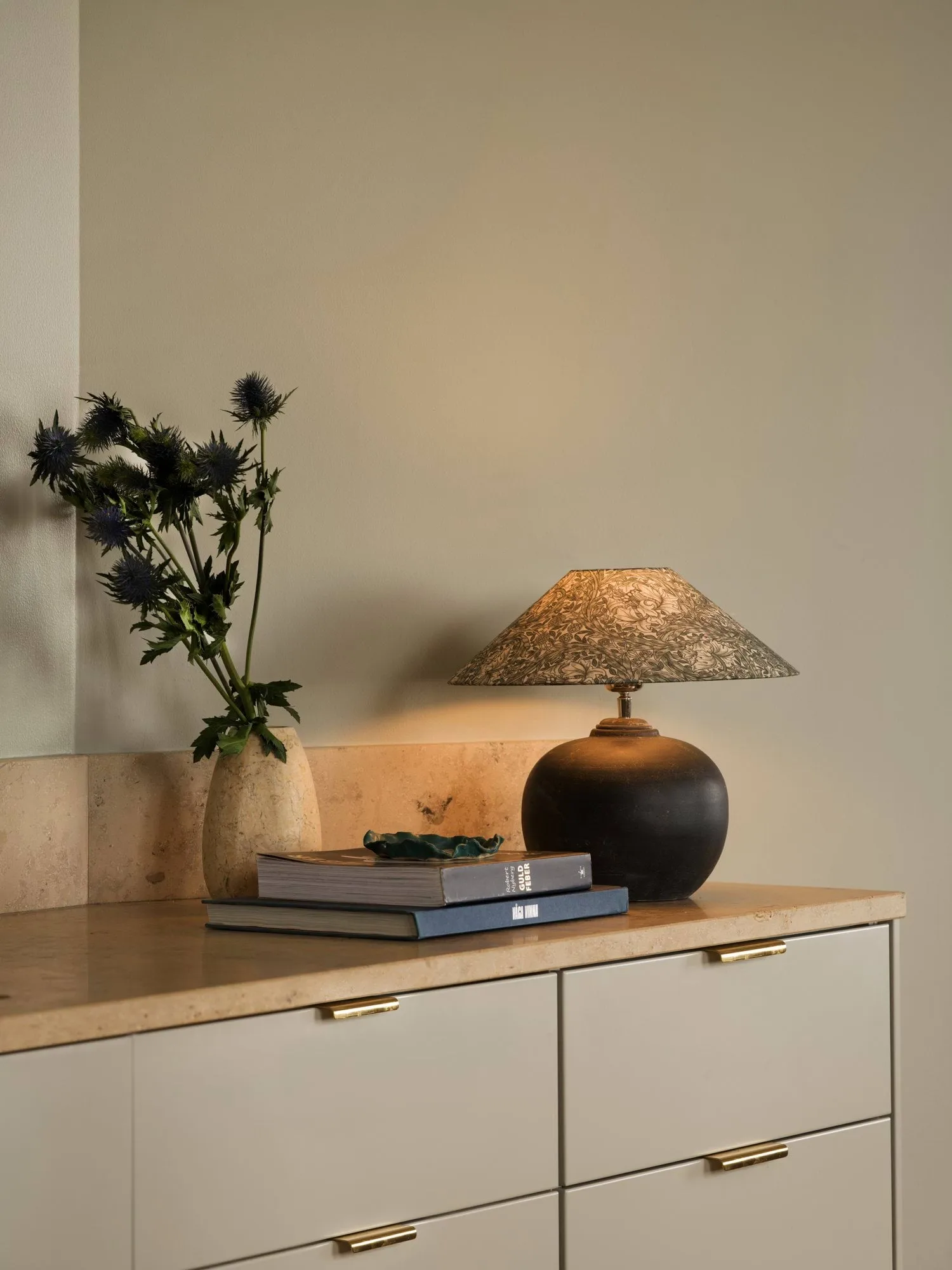 Flat shade lampeskjerm, African marigold green, Ø36x10 cm Watt & Veke