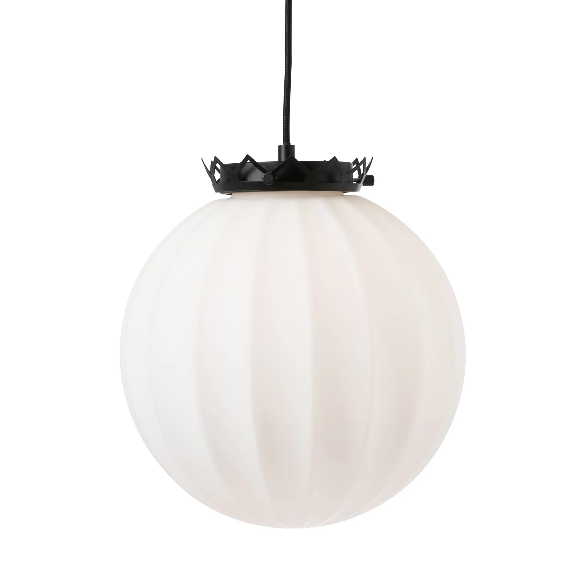 Karl Filip taklampe, opalglass/svart Watt & Veke