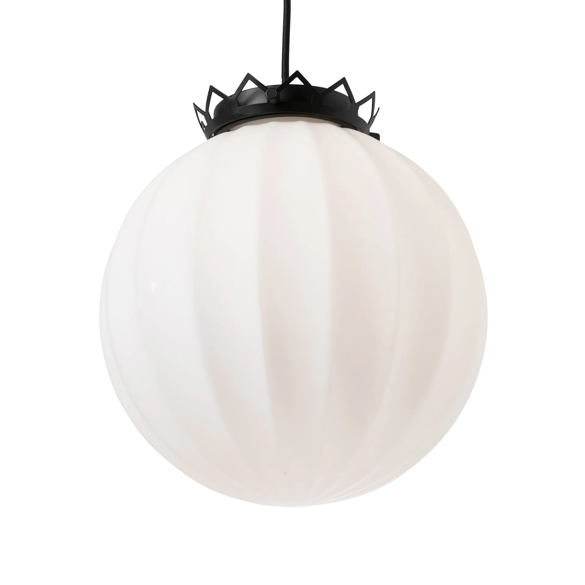 Karl Filip taklampe, opalglass/svart Watt & Veke