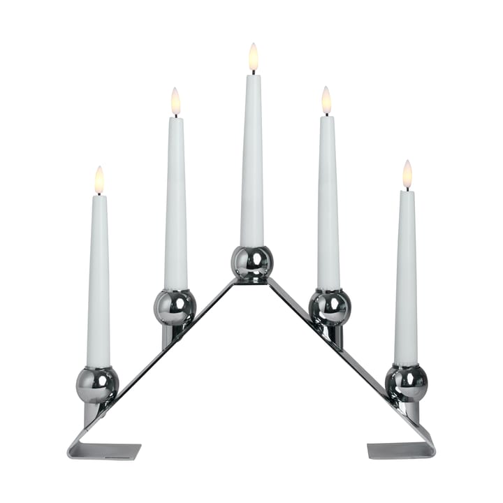 Luna adventslysestake - Chrome - Watt & Veke