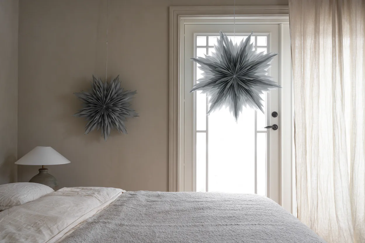 Oslo julestjerne Ø80 cm, Grå Watt & Veke