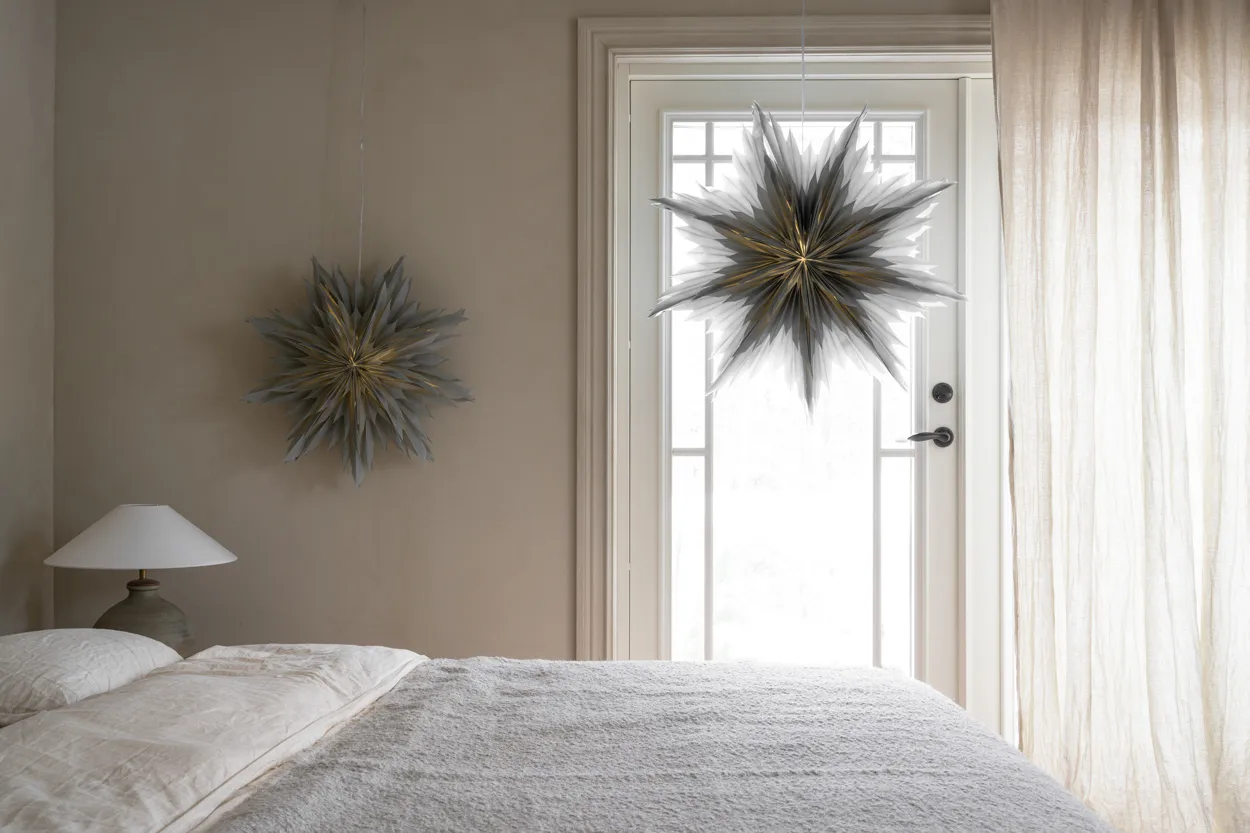 Oslo julestjerne Ø80 cm, Grå Watt & Veke