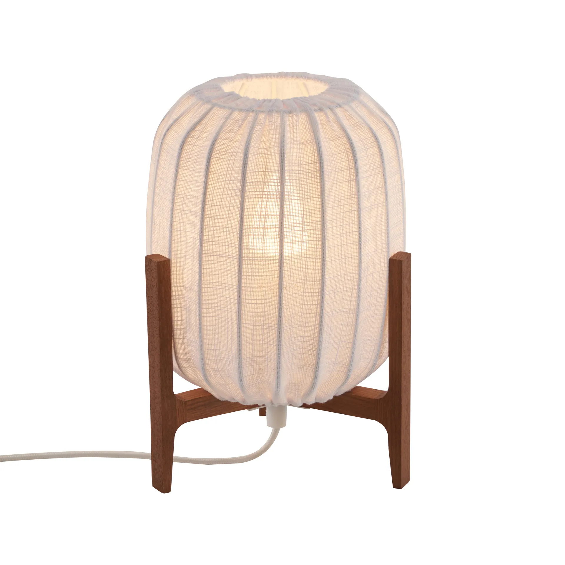 Prisma bordlampe, Dark ash-White, Mini Ø16x24,3 cm Watt & Veke