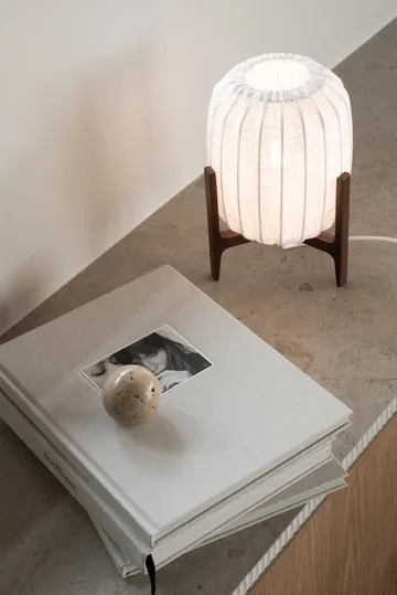 Prisma bordlampe - Dark ash-White, Mini Ø16x24,3 cm - Watt & Veke