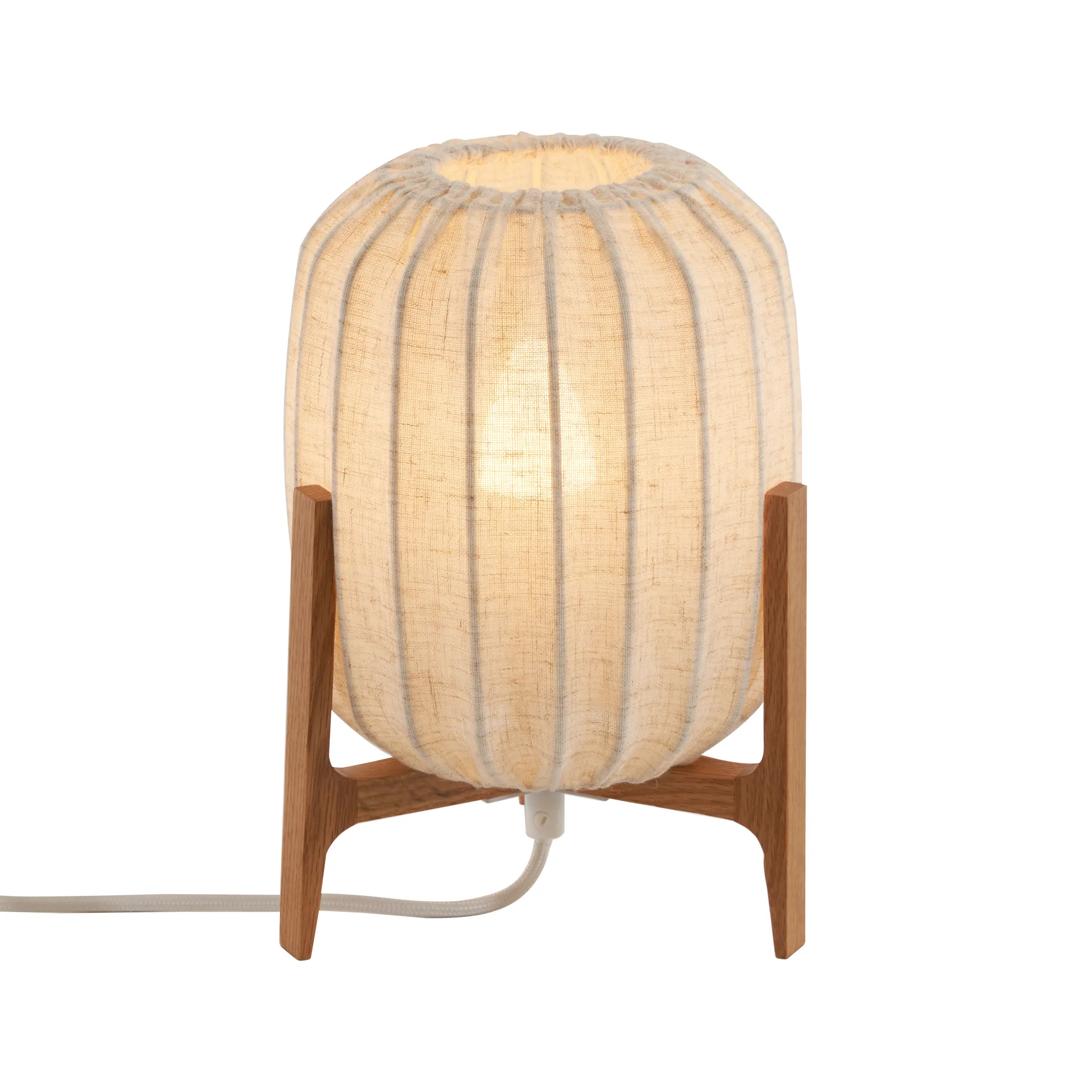 Prisma bordlampe, Oak-Natural, Mini Ø16x24,3 cm Watt & Veke
