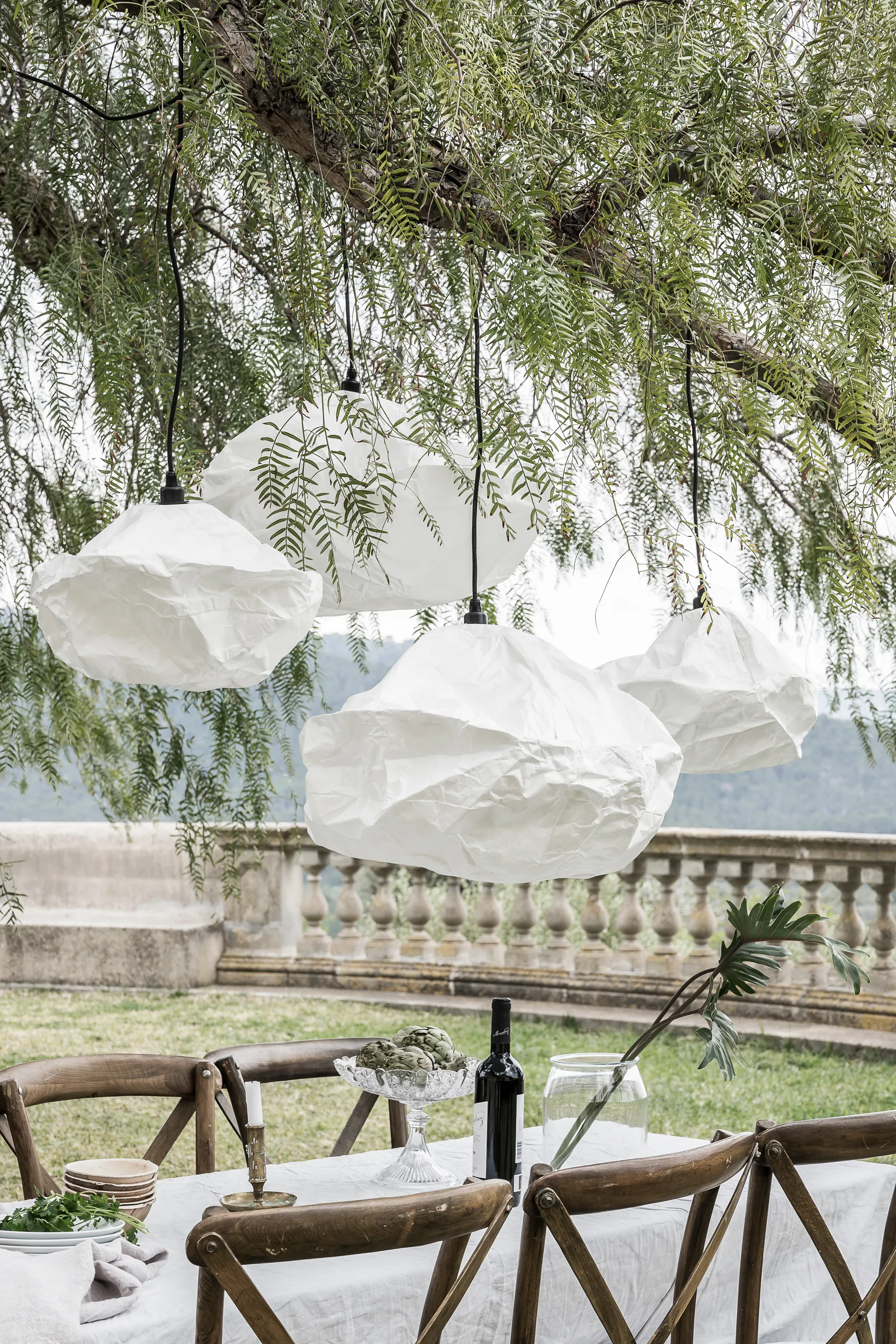 Sky lampeskjerm 58 cm, Hvit Watt & Veke