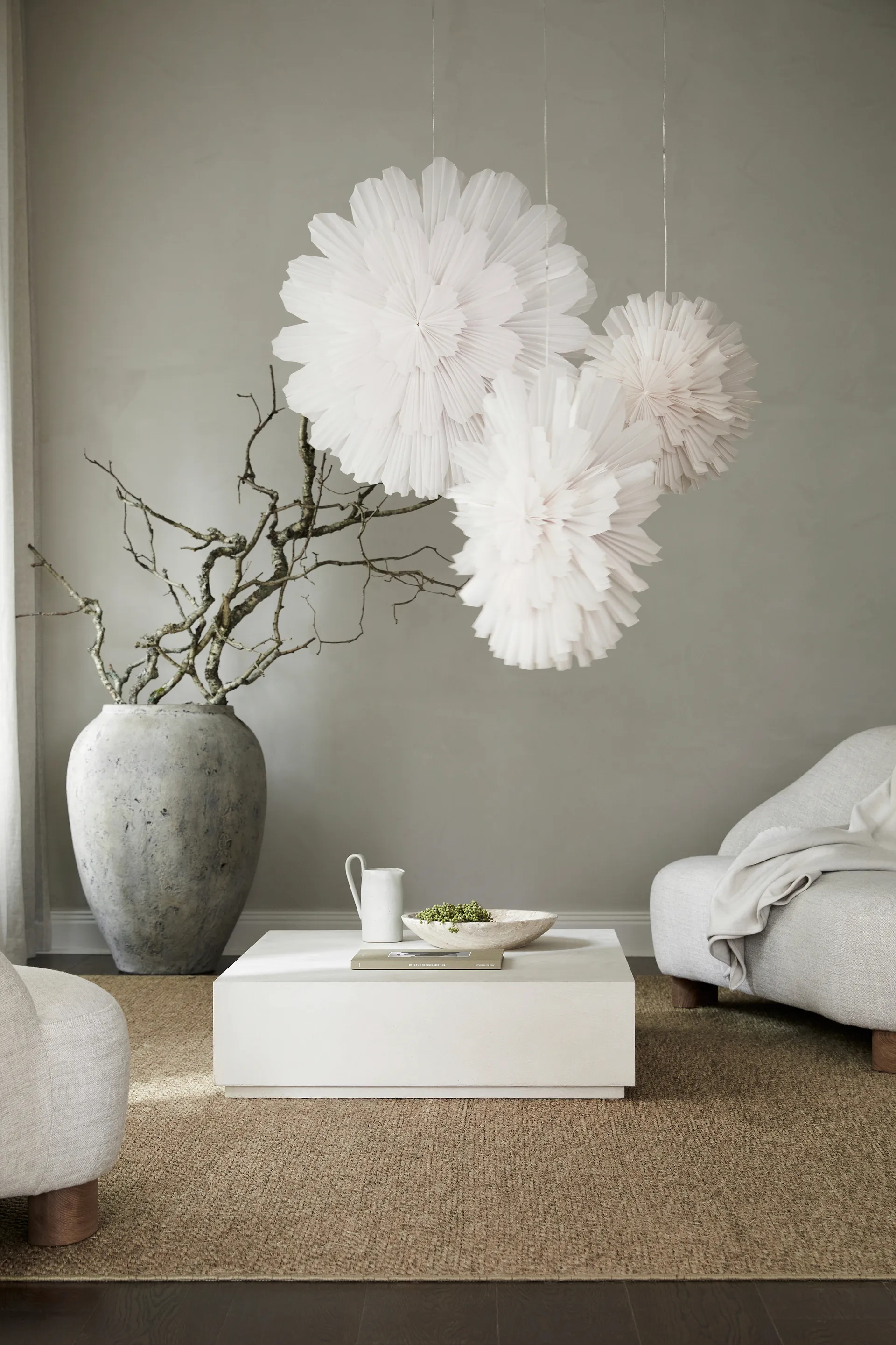 Snöblomma adventsstjerne, Ø80 cm Watt & Veke