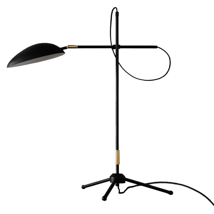 Spoon bordlampe - matt svart, messing - Watt & Veke