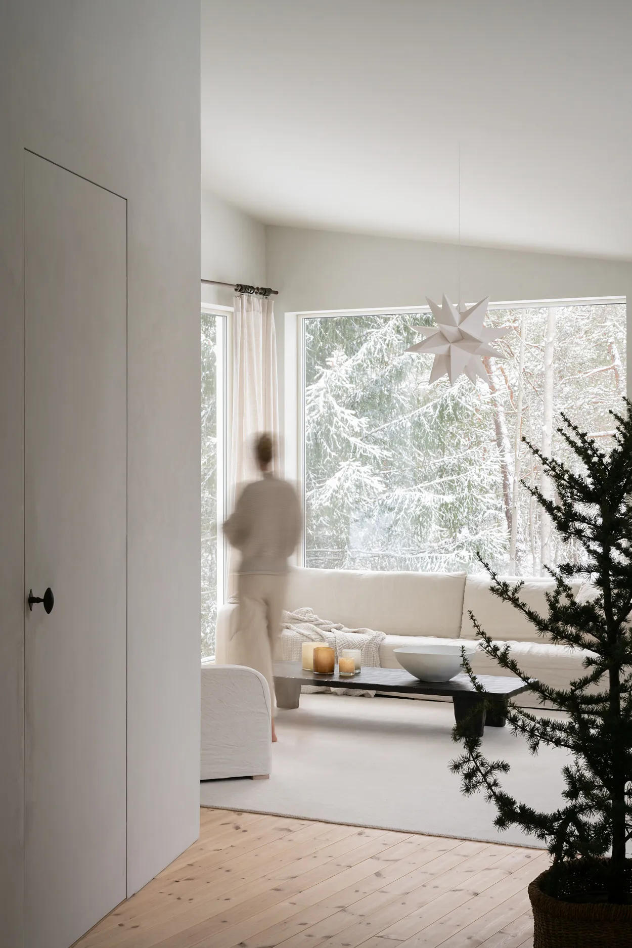 Sputnik adventsstjerne kompakt Ø 60 cm, Hvit Watt & Veke