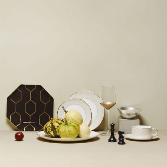 Arris ovalt serveringsfat, hvit Wedgwood
