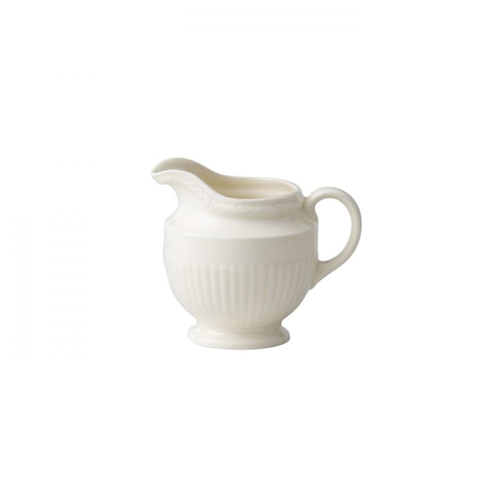 Edme fløte- og melkemugge, hvit Wedgwood