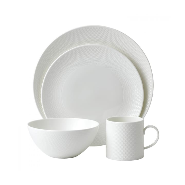 Gio startsett 16- deler - hvit - Wedgwood