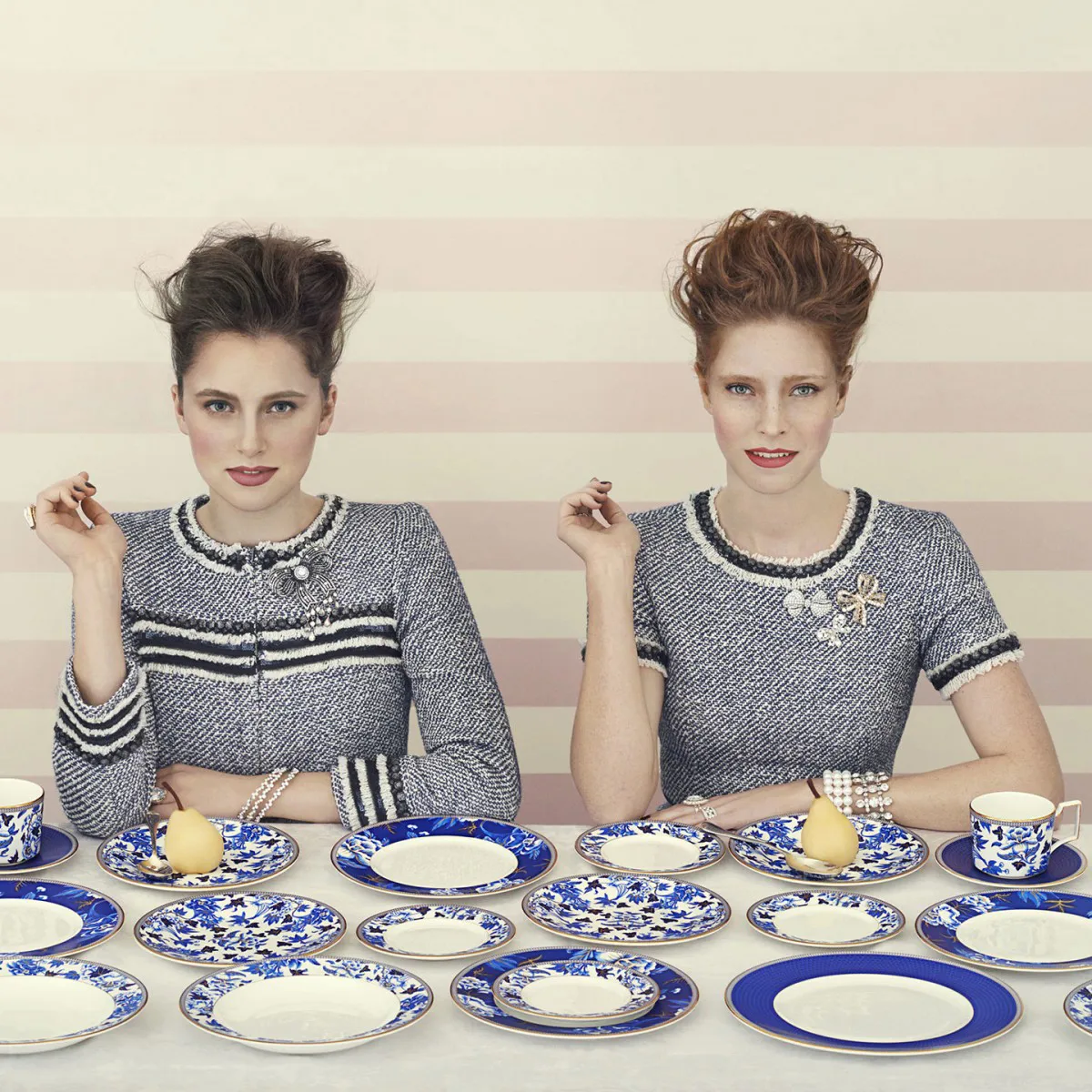 Hibiscus tallerken Ø 20 cm, floral Wedgwood