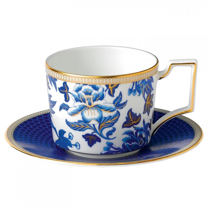 Hibiscus tekopp med skål - floral - Wedgwood