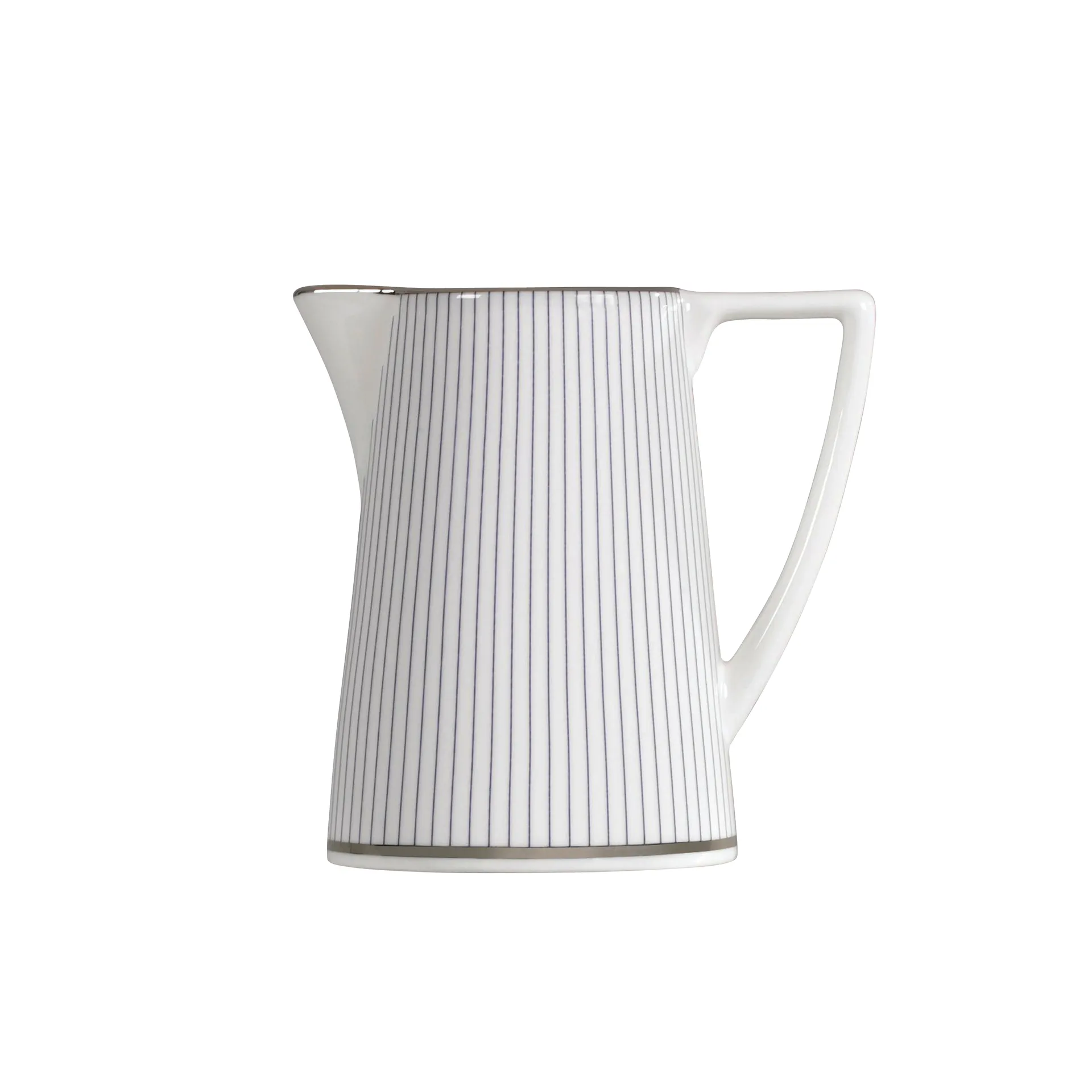Pin Stripe melkekanne 20 cl, Hvit Wedgwood