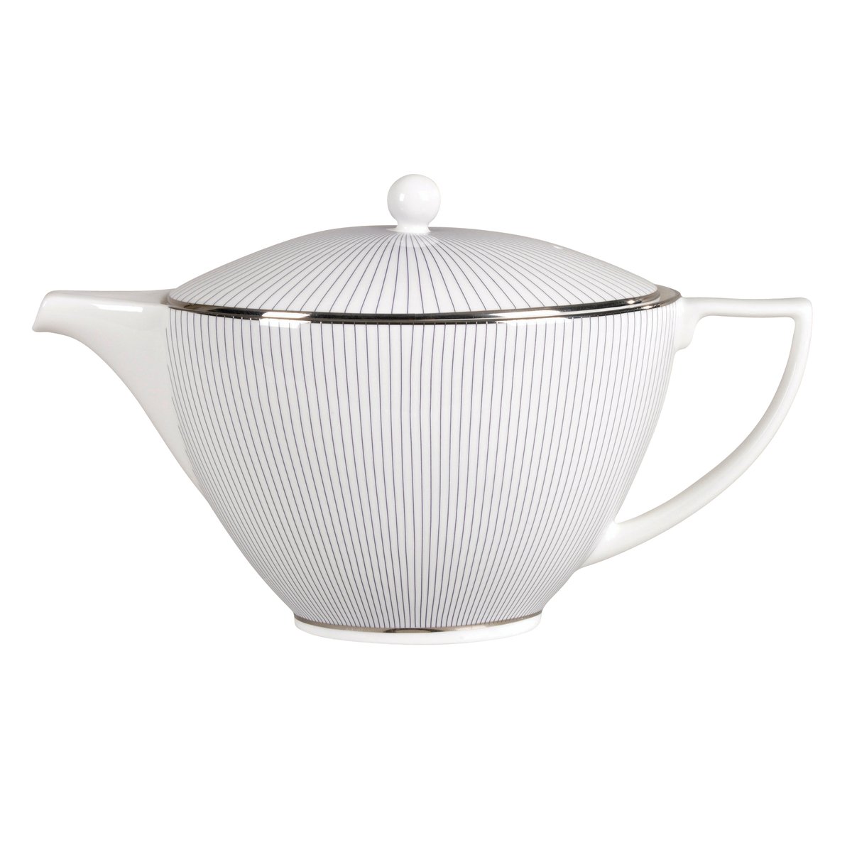 Wedgwood Pin Stripe tekanne 1,2 liter Hvit