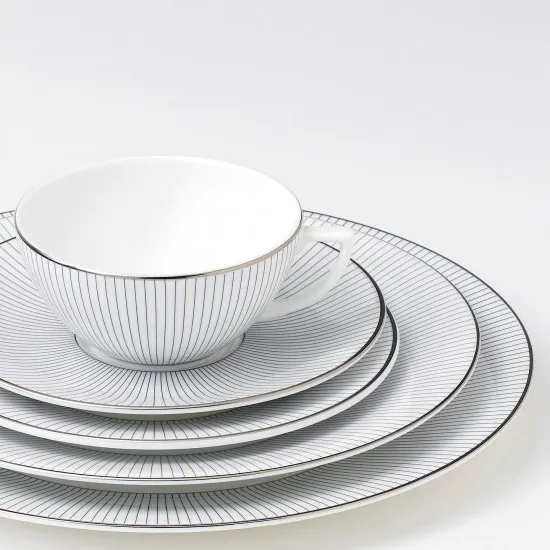 Pinstripe tekopp, liten Wedgwood