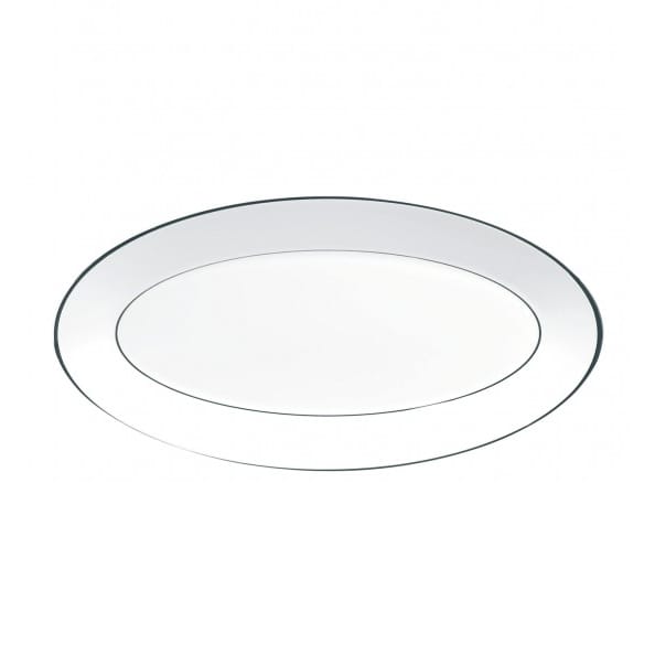 Platinum ovalt serveringsfat - 39 cm - Wedgwood