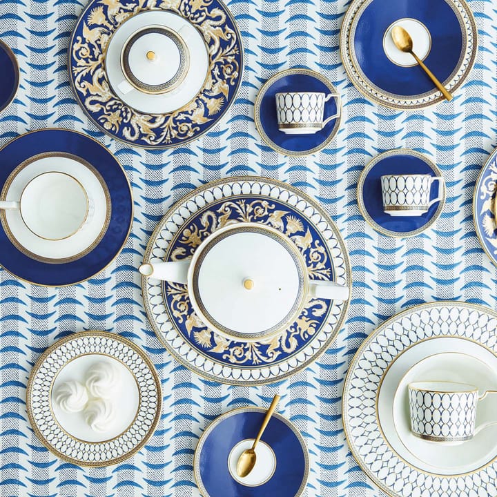 Renaissance Gold fat til espressokopp, blå Wedgwood