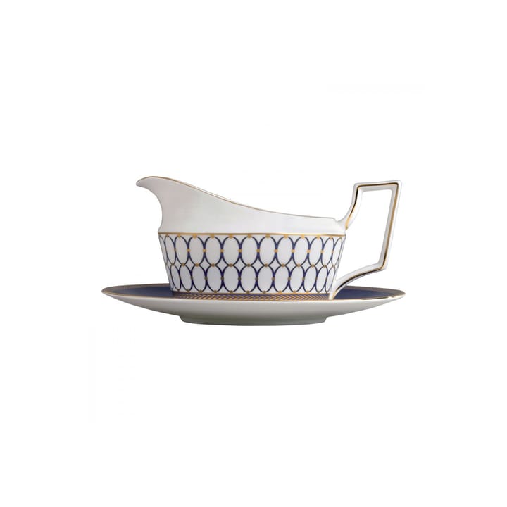 Renaissance Gold fat til sausekanne, blå Wedgwood