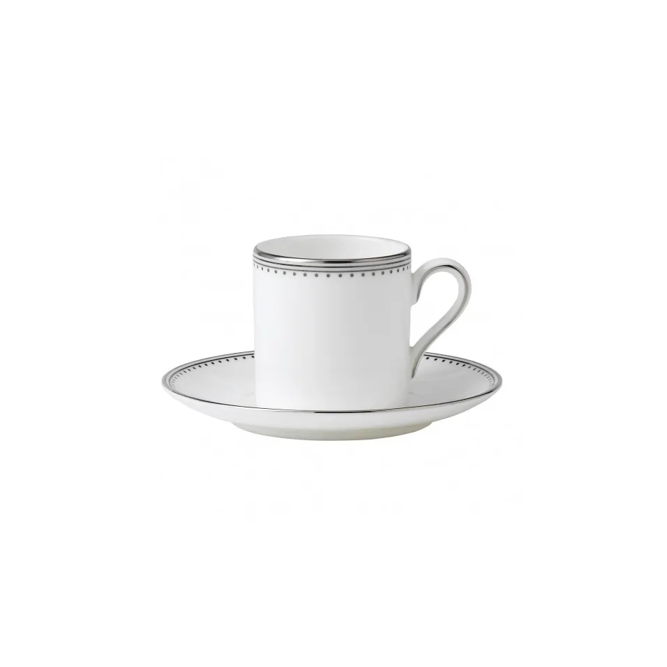 Vera Wang Grosgrain fat til espressokopp, hvit Wedgwood