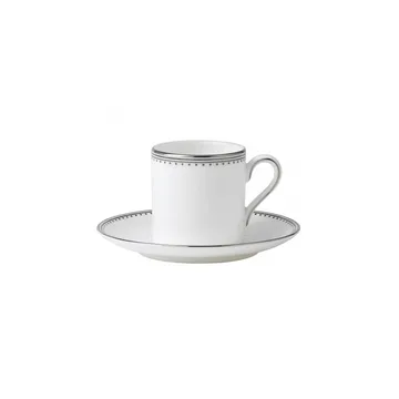 Vera Wang Grosgrain fat til espressokopp - hvit - Wedgwood