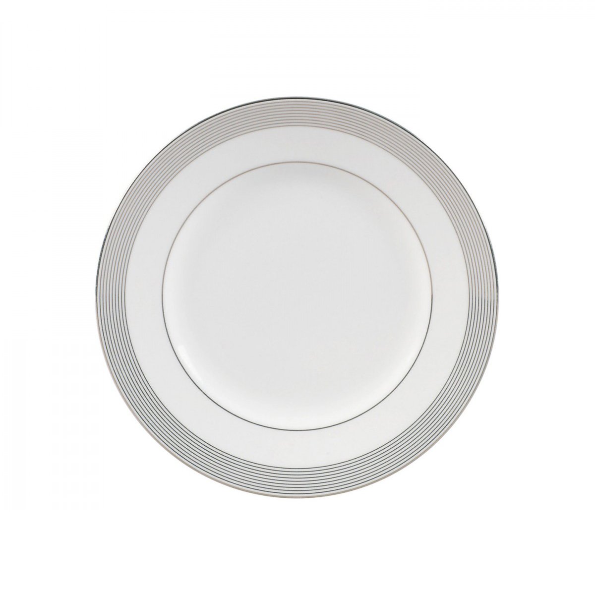 Wedgwood Vera Wang Grosgrain tallerken med grå kant Ø 20 cm
