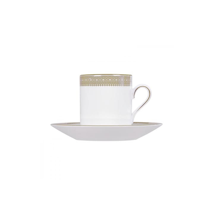 Vera Wang Lace Gold skål til kaffekopp, hvit Wedgwood