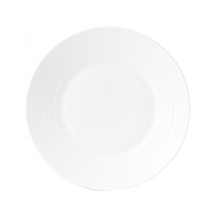 White Strata tallerken - Ø 23 cm - Wedgwood