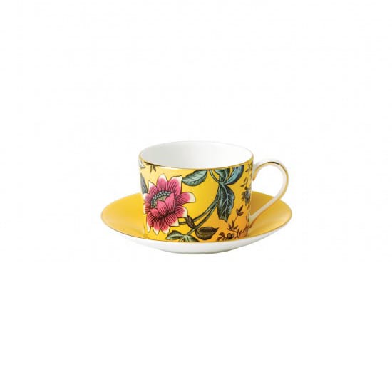 Wonderlust kopp med fat - yellow tonquin - Wedgwood