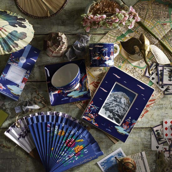 Wonderlust kopp stor, blue pagoda Wedgwood