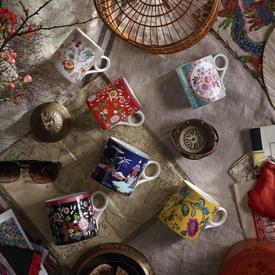 Wonderlust kopp stor, yellow tonquin Wedgwood