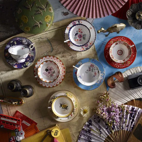 Wonderlust liten tekopp med fat, blossom Wedgwood