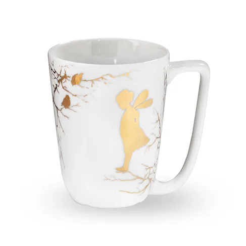 Alv kopp 30 cl, hvit-gull Wik & Walsøe