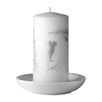 Alv lysestake Ø 14 cm - Hvit-grå - Wik & Walsøe