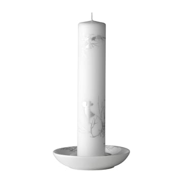 Alv lysestake Ø 14 cm - Hvit-grå - Wik & Walsøe