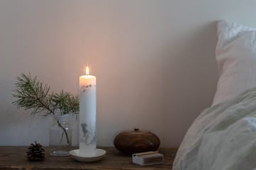 Alv lysestake Ø 14 cm - Hvit-grå - Wik & Walsøe
